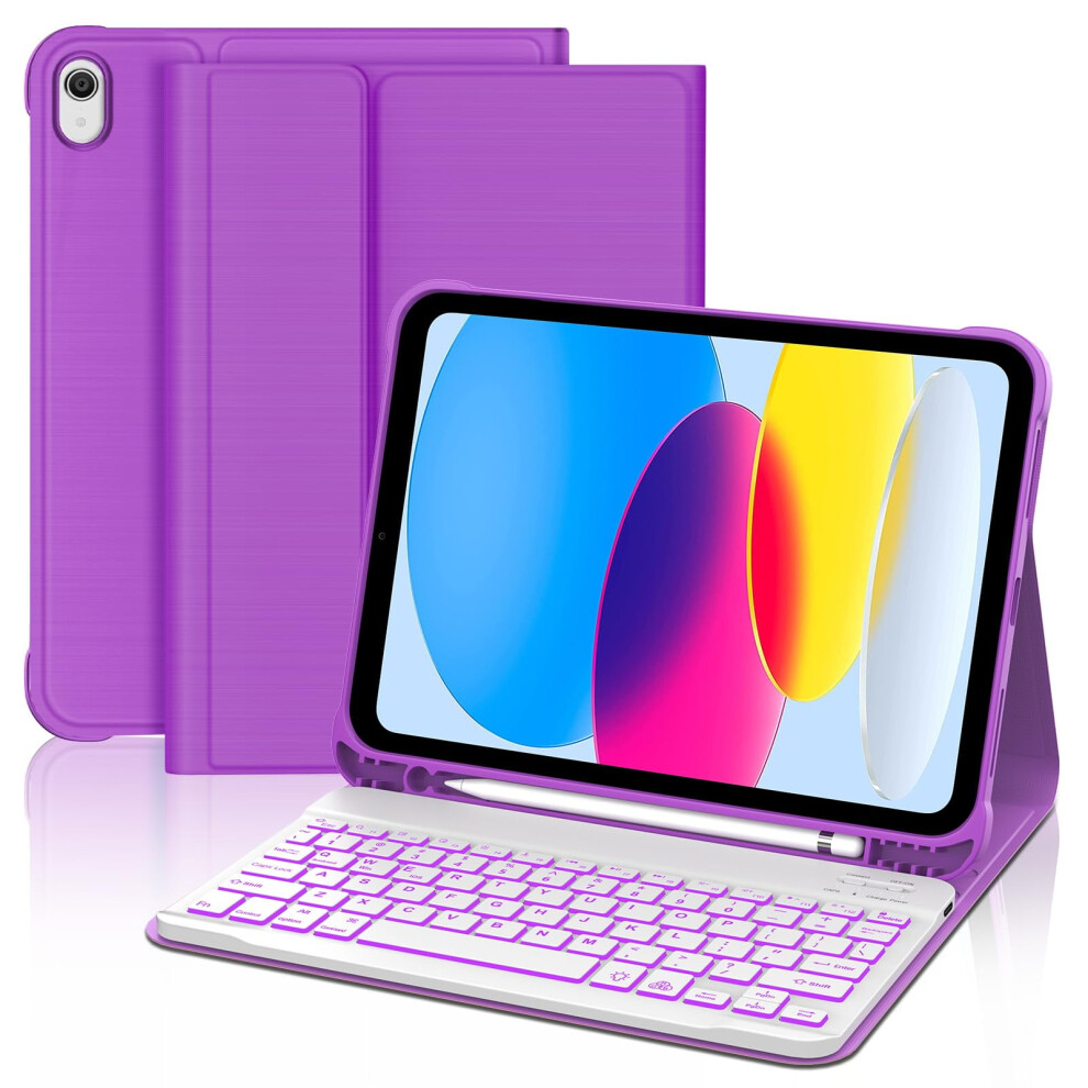 Ipad 10Th Gen 2022 10.9-Inch Case With Detachable Bluetooth 9555307052975