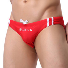 Shldybc Men's Swimming Trunks Briefs, New Men's Boxer Briefs Swimming Swim Shorts Trunks Swimwear Pants Rd/M, Sexy Bikini Swimming Briefs Clearance
