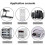 LED Illuminated Rocker Switch 4-Pole 2-Position Waterproof 5