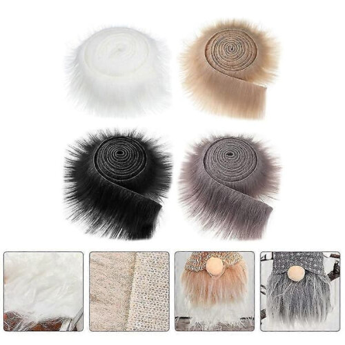 Faux Fur Fabric Strips Fluffy Pre-Cut 10 Rolls 2