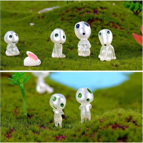 Fairy Garden Elf Statues Luminous Tree Elves 10 pcs 2