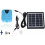 Solar-powered oxygen pump for pond, 2 L/min, with 1 air 5