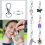 Key Rings with Carabiner Silver 80-Pack 3