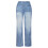 Damjeans med elastisk midja, enfärgade 4