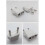 Power Adapter USA/China to EU/FR White 4 pcs 3