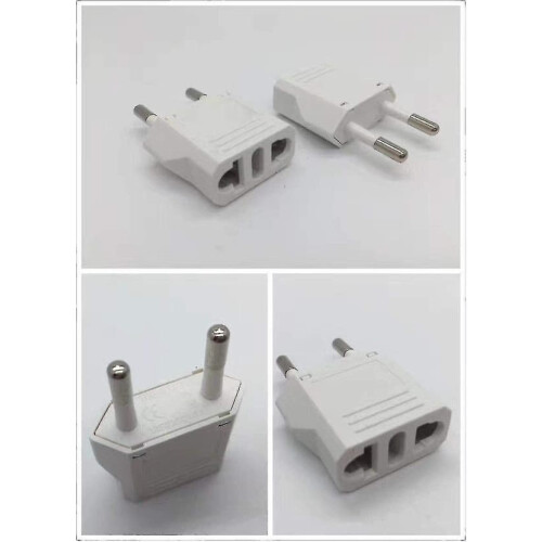 Power Adapter USA/China to EU/FR White 4 pcs 2