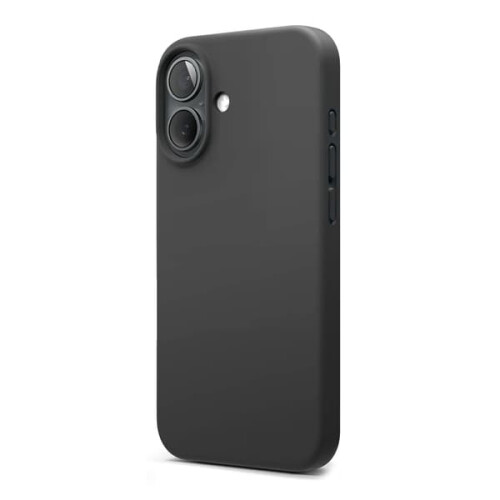 Capa de silicone Rvelon compatível com iPhone 16 - Preta 2