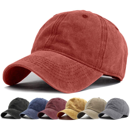 Baseball Cap Vintage Washed Distressed Twill Adjustable