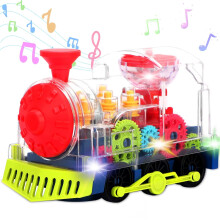 Electric Gear Train Toy for Toddlers – Transparent STEM