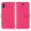 Capa carteira prática compatível com iPhone X/XS da FLOVEME, marrom. 4