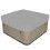 Hot Tub Cover Rectangular Waterproof UV-Protected Grey 1