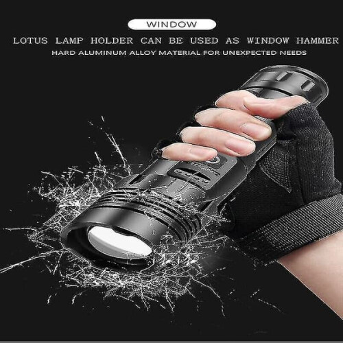 LED tactical flashlight super bright 1000000 lumen 2