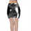 Γυναικεία μίνι φούστα μαύρη με γκλίτερ το καλοκαίρι XXL 3