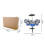 Kids Jazz Drum Set with 5 Drums, Drumsticks, Cymbal, and 5