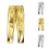 Kids Solid Color Shiny Pants Reflective Fabric Casual 1