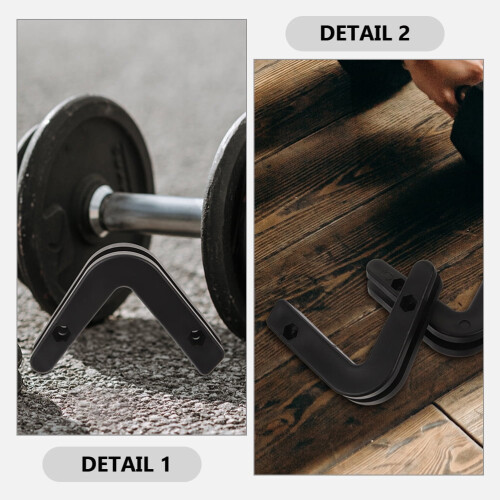 Wall Mounted Dumbbell Rack Barbell Stand Hook 4 pcs 1