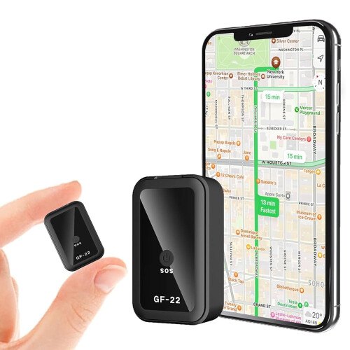 GPS car tracker with voice recorder and magnetic mount