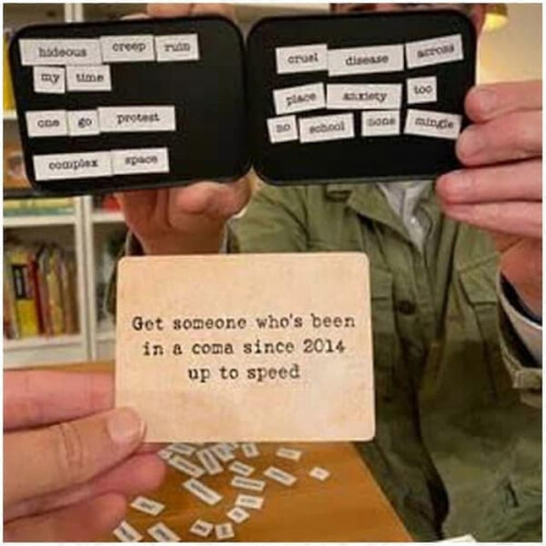 Ransom Notes Word Magnet Party Game 3+ Players 2