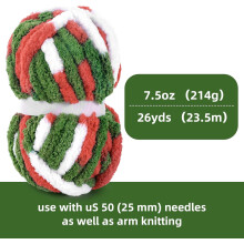 Super Bulky Fluffy Chenille Yarn Pack 6 Colors