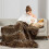 Leopard Pattern Blanket Soft Fluffy 127 x 152 cm 3