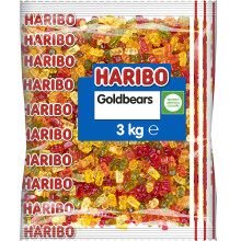 HARIBO Gold Bears – Fruity and Chewy Gummy Bear Sweets – 3kg Bulk Bag