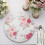Plastic Charger Plates Rose Design6Pack 1