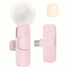 Draadloze clipmicrofoon met spraakbediening, zwart