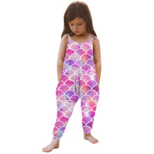 Toddler jumpsuit romper mermaid strap summer outfit