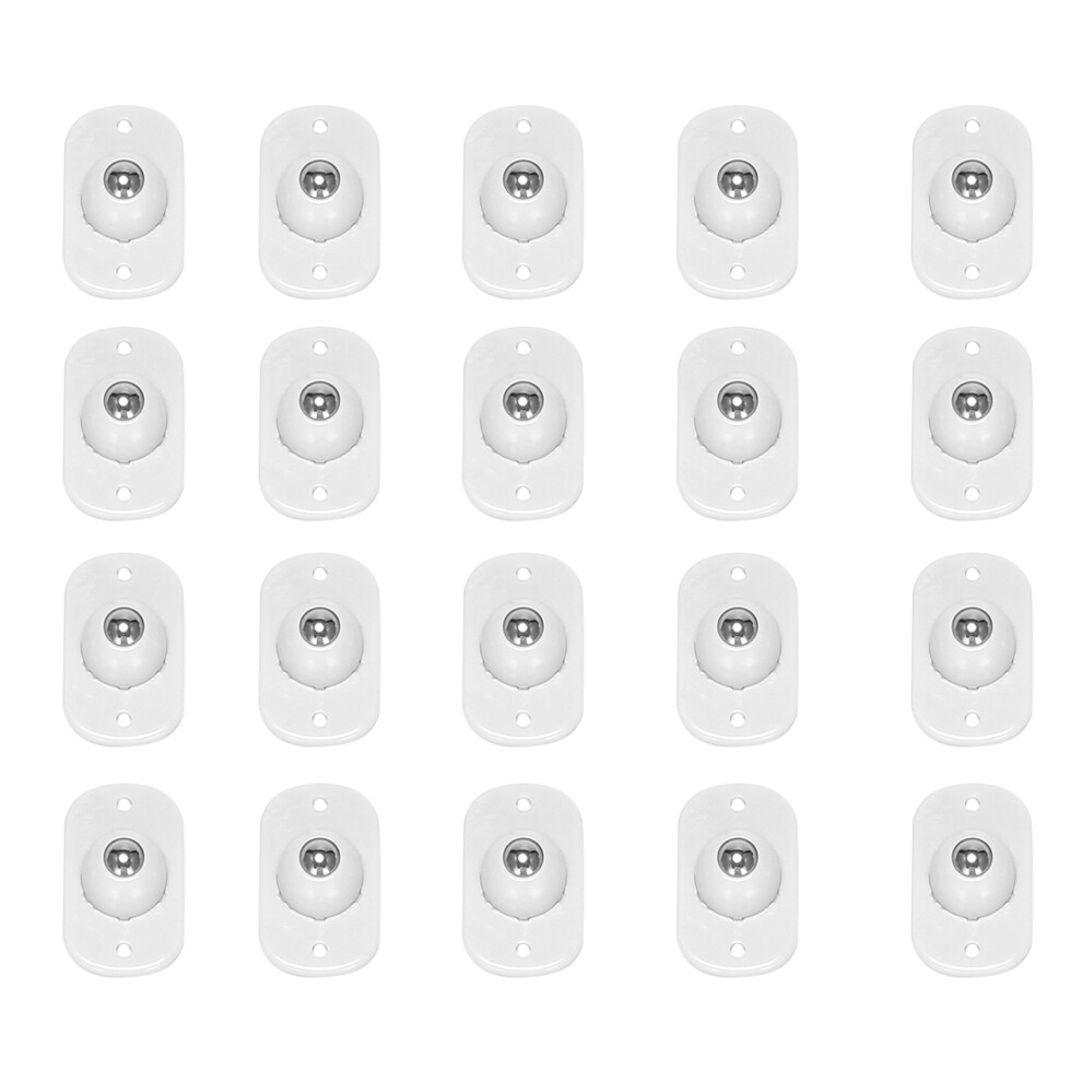 20 Pcs Self Adhesive Swivel Caster Stainless Steel Paste Universal Wheel Universal Wheel 360 Degree Rotation Pulley 6033462655727