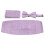 Conjunto de faixa de cetim formal masculina com gravata borboleta pré-amarrada e 1