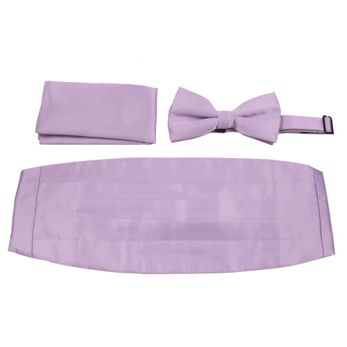 Conjunto de faixa de cetim formal masculina com gravata borboleta pré-amarrada e