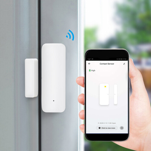 TUYA Zigbee 3.0  Window Door Sensor ZigBee 3.0 Wireless Connection Multifunction for  Echo Hub SmartLife App