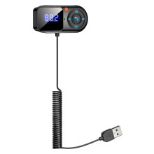 Wireless  5.0 FM Transmitter Car Mp3 Player Handsfree Car Kit LCD Aux Audio USB Charge PD18W FM Modulat