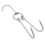 Stainless Steel Double Meat Hooks6pcs 1