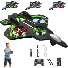 Skyriders RC-Jet-Spielzeugflugzeug aus Schaumstoff mit 360-Flips und LED