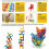 Stackable Chairs and Building Block Toys 42 Pcs 4