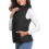 Women's Cotton Vest Black XL 1