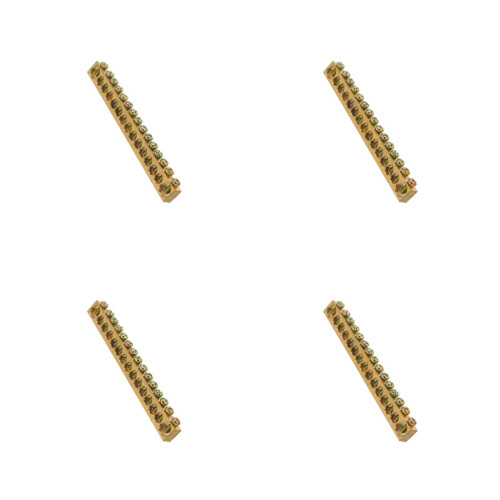 Copper Ground Bar Terminal Block4pcs15-hole