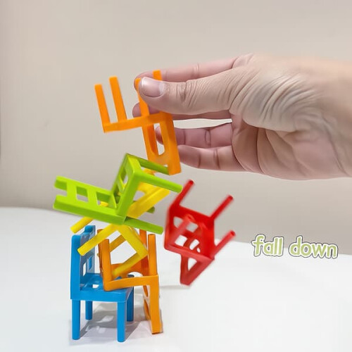 Stackable Chairs Educational Toy Set 24 pcs 2