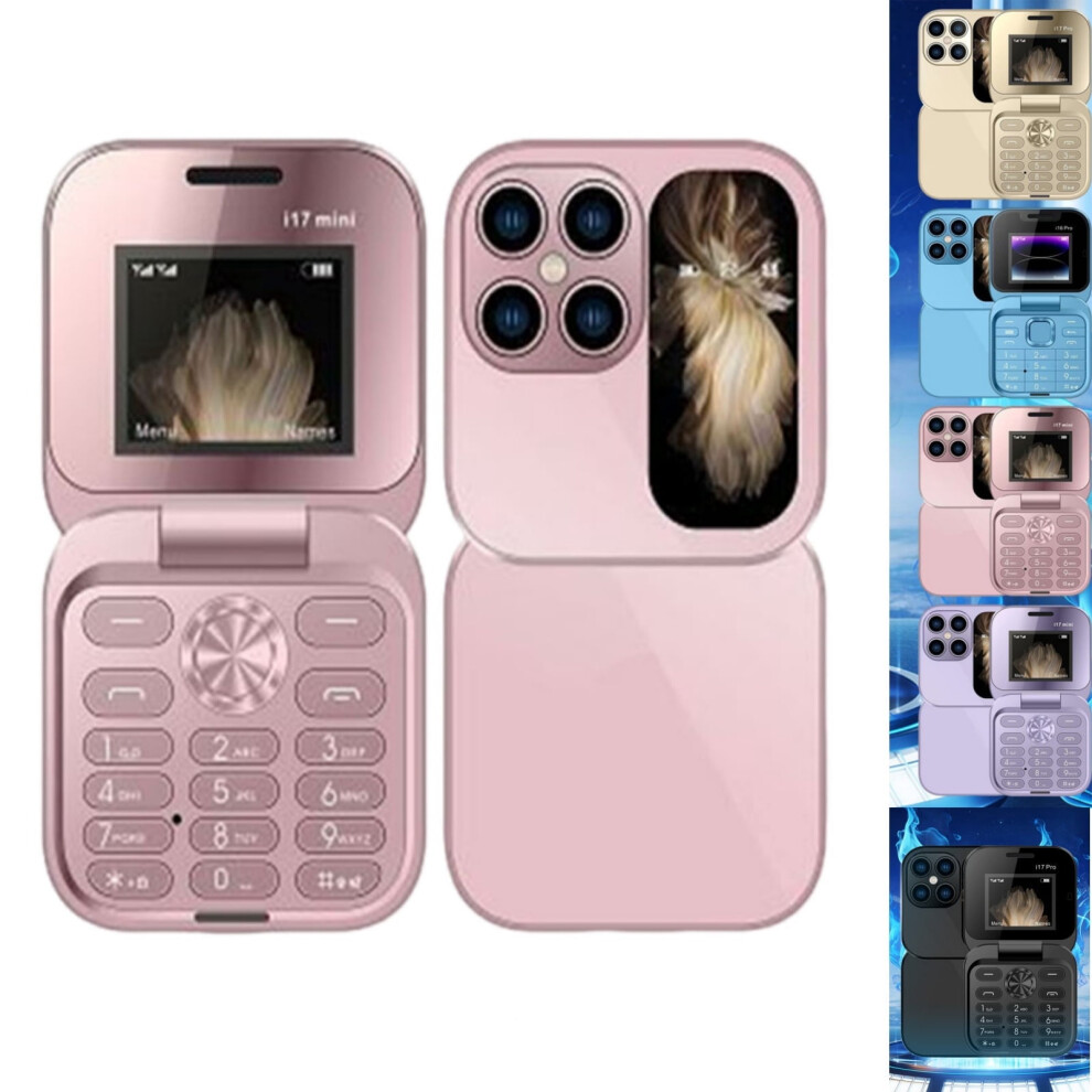 Mini Flip Phone For Seniors 2G Unlocked Pink 9329345520938