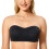 Dame Bandeau Bralette Sort XL 1