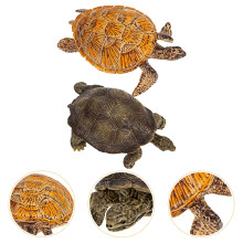 FRCOLOR modelo de tortuga de acuario, juguete de plástico, 2 piezas