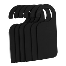 6 StüCke Holz TüR Schild Kleider BüGel Doppel Seitige Holz Tafel Tafel Nachricht Notizen Memo Board TüR Knauf Kleider BüGel Zeichen, Schwarz