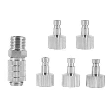 Airbrush Schnell Kupplung Kupplung Entriegelung Adapter mit 5 Stecker, 1/8 Zoll M-F