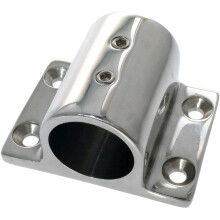 1 Par de Corrimão de Marinho 316 Aço Inoxidável 90 Graus Base Retangular Suporte Corrimão para Tubo de 22 mm
