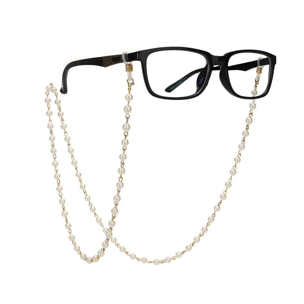 OUNONA beaded pearl eyeglass chain 1 pair