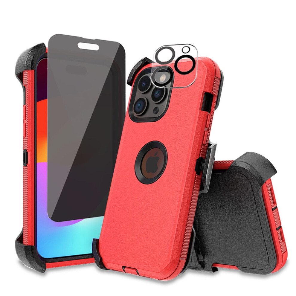 Tashhar Iphone 15 Pro Case With Privacy Screen, Lens 9329345526572