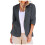 Dameblazer i lin, 3/4-ermet, elastisk og lett, 1