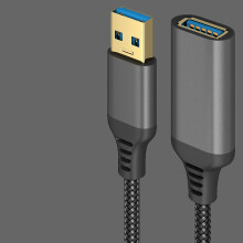 Cabo de extensão USB 3.0 Homoyoyo, trançado preto, 3 metros (10 pés)