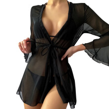 Transparente Mesh-Shorts zum Überziehen über dem Badeanzug für Damen